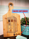 Personalized 'The Tardis ' Cutting Board