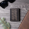 Customized 911 Silhouette Collection Engraved Leather Trifold Wallet