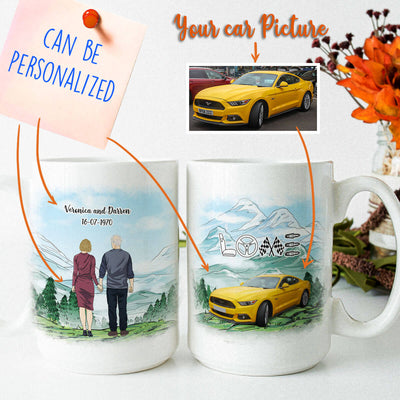 Personalized Car Couple Mug