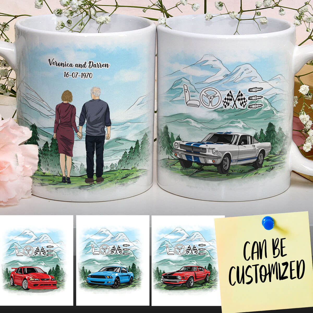 Personalized Stang Couple Mug V2