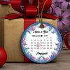 Personalized Bicycling Special Date Couple Ornament
