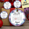 Personalized Fishing Special Date Couple Ornament