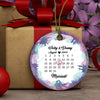 Personalized Fishing Special Date Couple Ornament
