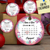 Personalized Running Special Date Couple Ornament