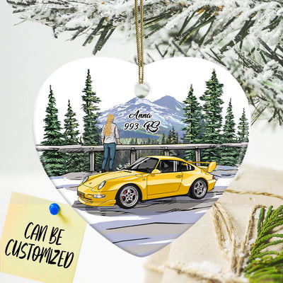 Personalized 911 Owner Heart Ornament