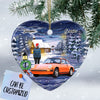 Personalized Christmas Eve With Your Car Heart Ornament