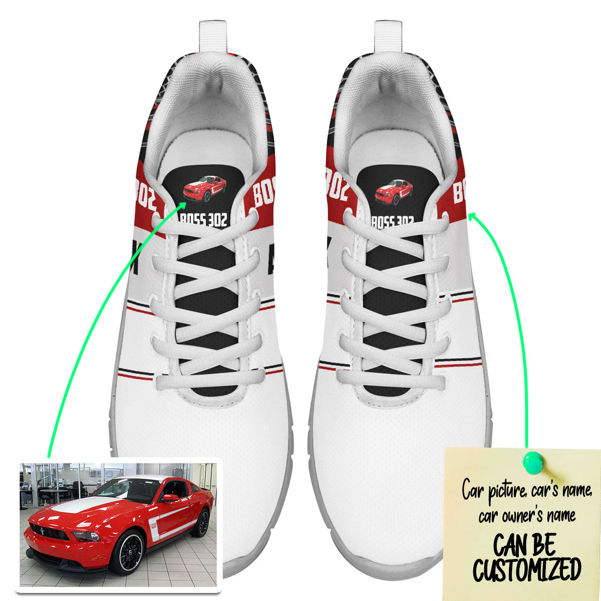 Personalized Car Racing Series Sneakers