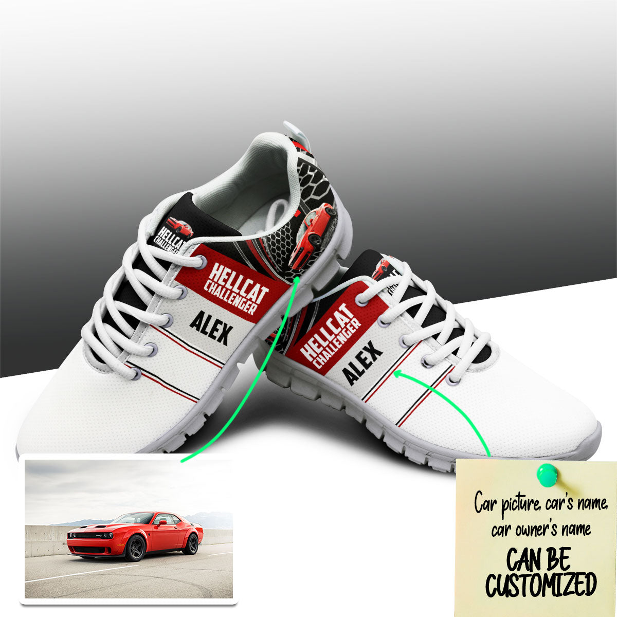 Personalized Car Racing Series Sneakers