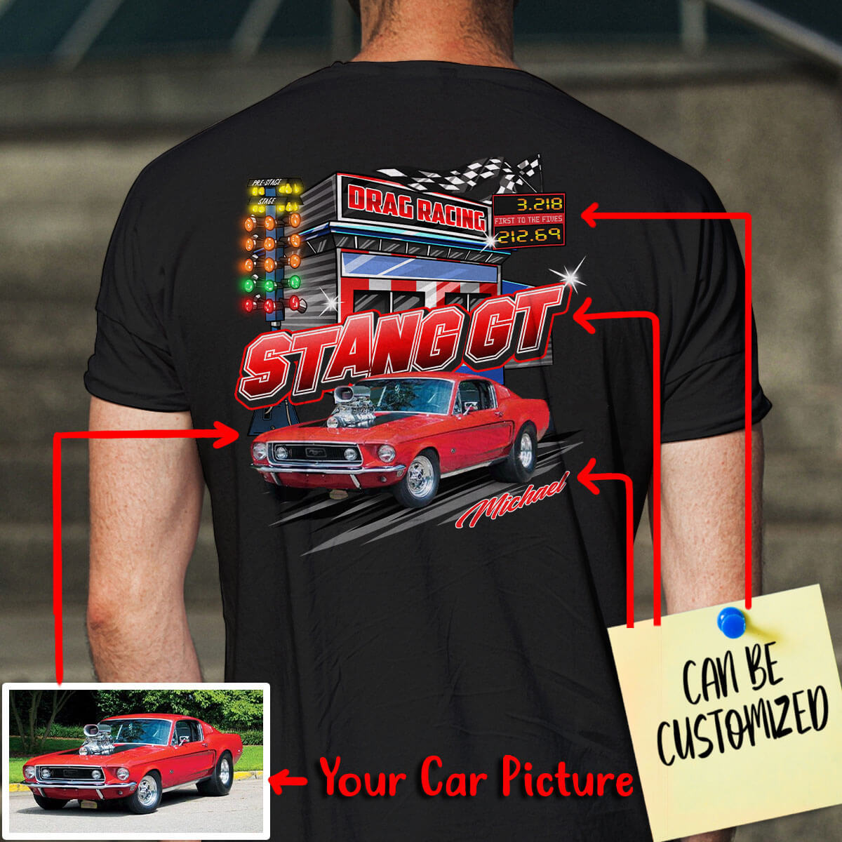 Racing Graphics and Car T-Shirts