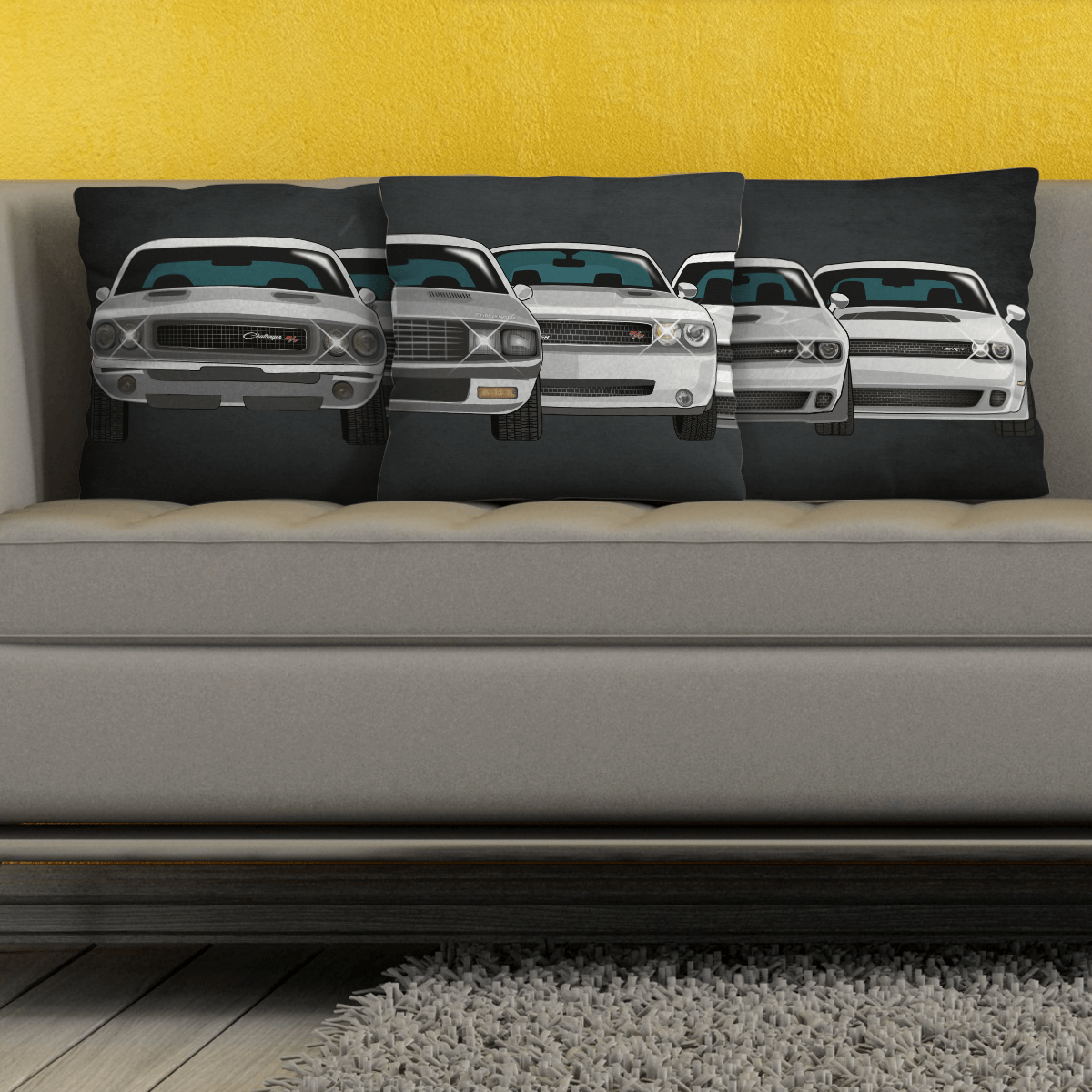 Challenger Evolution Cushion Pillow Set