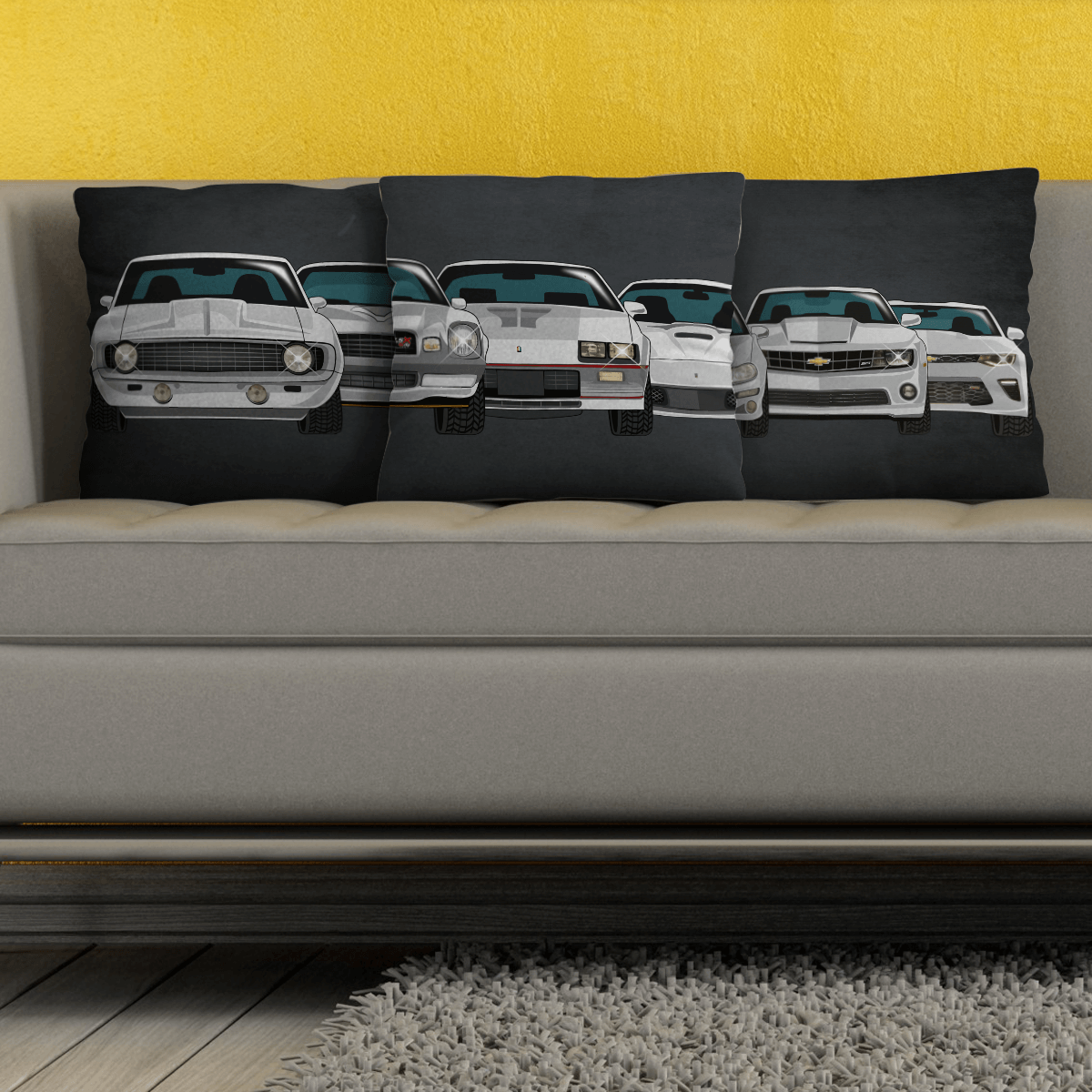 Camaro Evolution Cushion Pillow Set
