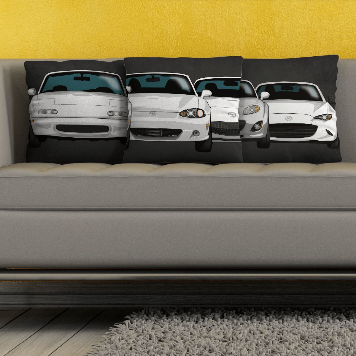 Miata Evolution Cushion Pillow Set