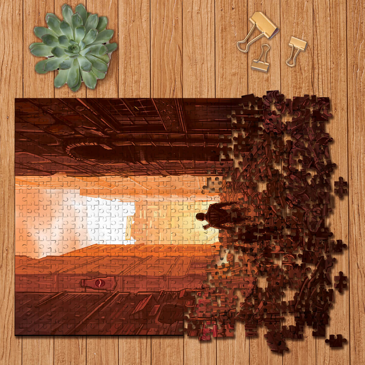 Fallout Monochrome Art Jigsaw Puzzles