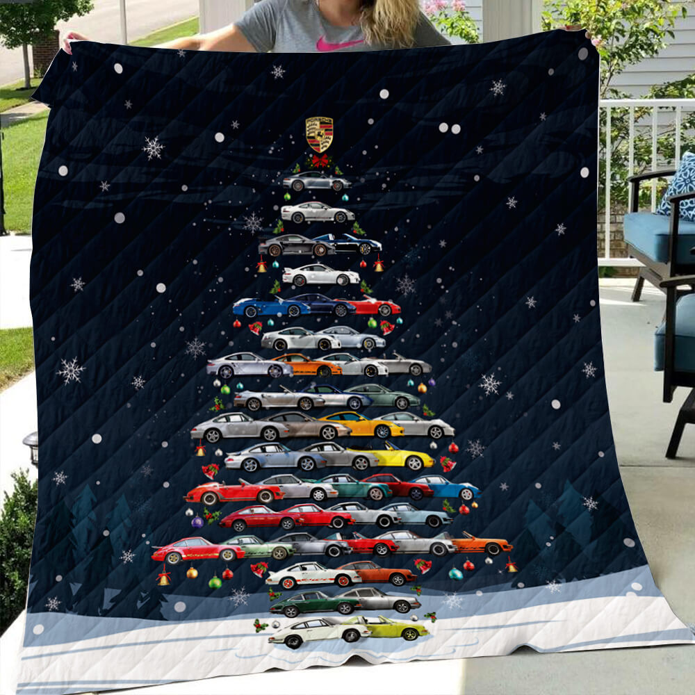 911 Christmas Quilt - Christmas Tree From All 911s