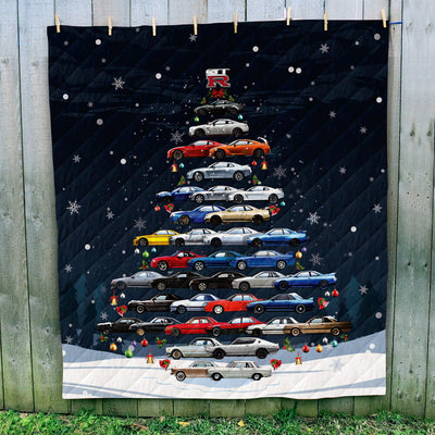 Skyline GTR Christmas Quilt - Christmas Tree From All Skylines/GTR