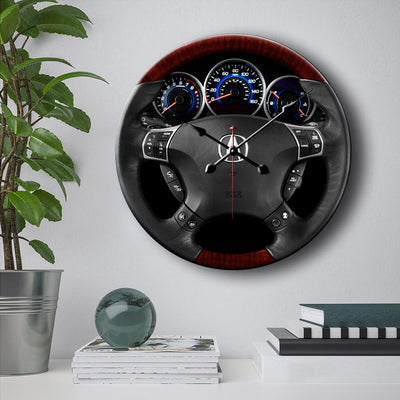 Peugeot Steering Wheel Wall Clock