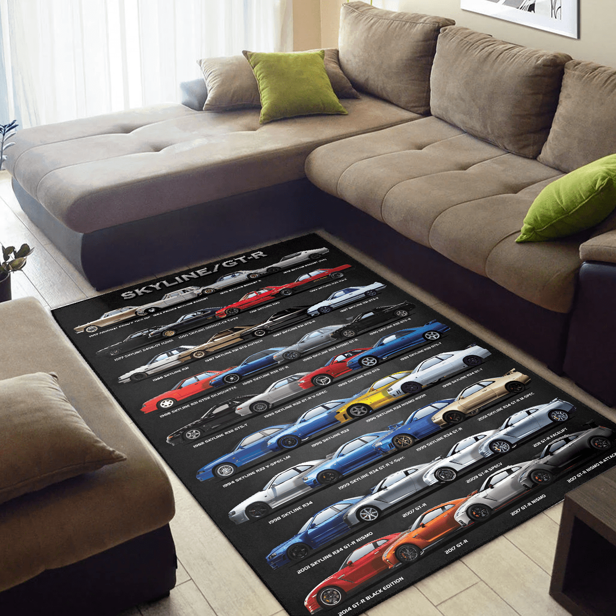 Skyline GTR Collection All Floors Premium Art Rug - TrendySweety