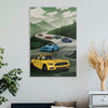Racing Mustang Canvas Wall Art
