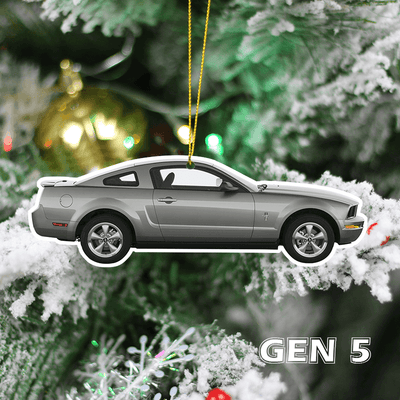 Mustang Christmas Tree Decoration Hanging Ornament Set