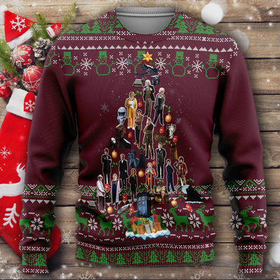 Doctor Who Christmas Sweater - A Christmas Tree From The Doctors