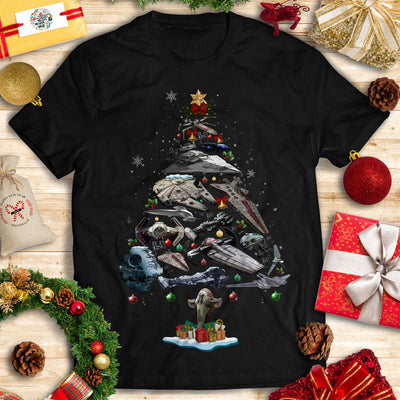 SW Ships Christmas T-shirt - Kid