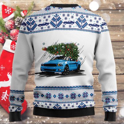 Stang Mountain Christmas Tree Wool Ugly Sweater