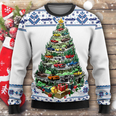 Stang Mountain Christmas Tree Wool Ugly Sweater