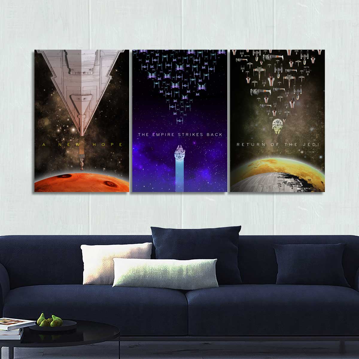 SW Original Trilogy Canvas Wall Art - TrendySweety