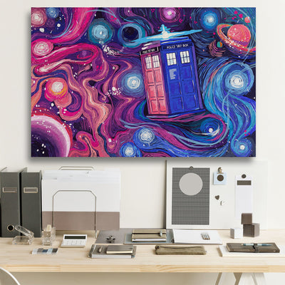 Who Universe Starry Night Canvas Wall Art
