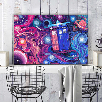 Who Universe Starry Night Canvas Wall Art