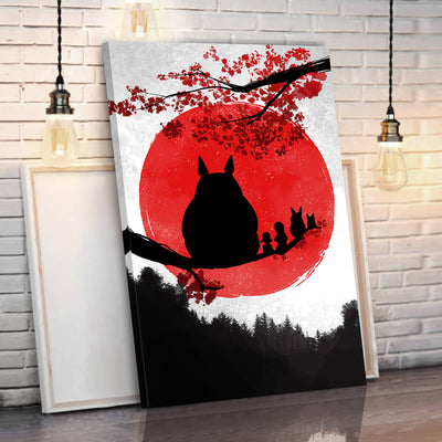 Totoro Eastern Style Canvas Wall Art