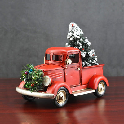 Truck with Christmas Tree Vintage Model