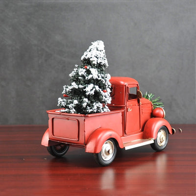 Truck with Christmas Tree Vintage Model