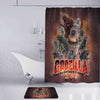 Godzilla Bathroom Mat Set and Shower Curtain