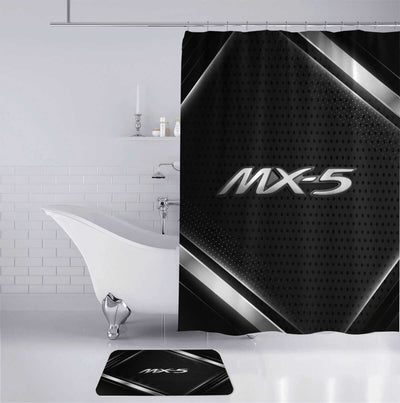 Miata Bathroom Mat Set and Shower Curtain