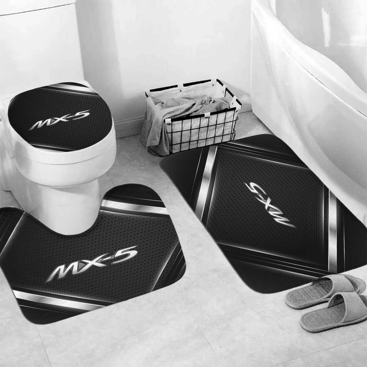 Camaro Bathroom Mat Set and Shower Curtain - TrendySweety