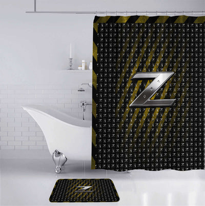 Z-car Bathroom Mat Set and Shower Curtain