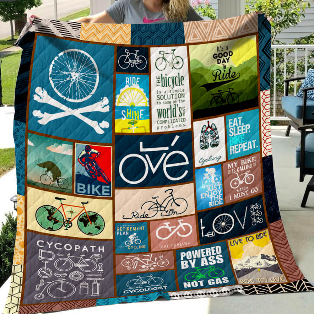 Bicycling Art Quilt
