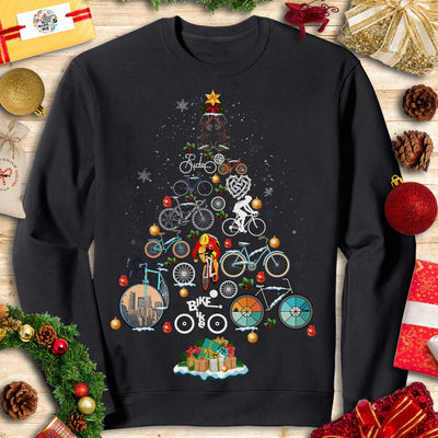 Bicycling Christmas T-shirt