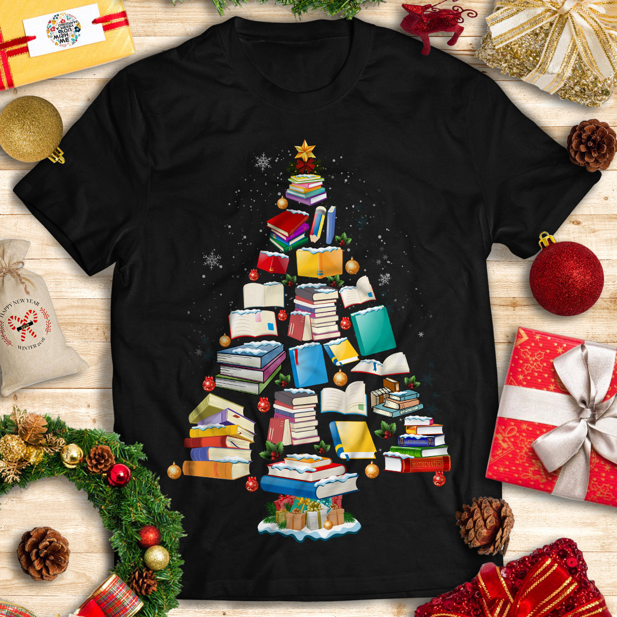 Book Christmas T-shirt - Kid