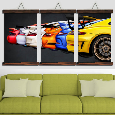 Nine-one-one GT3 Evolution Canvas Wall Art (new version)