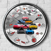 CV Logo History Collection Art Wall Clock