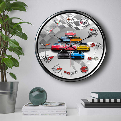 CV Logo History Collection Art Wall Clock