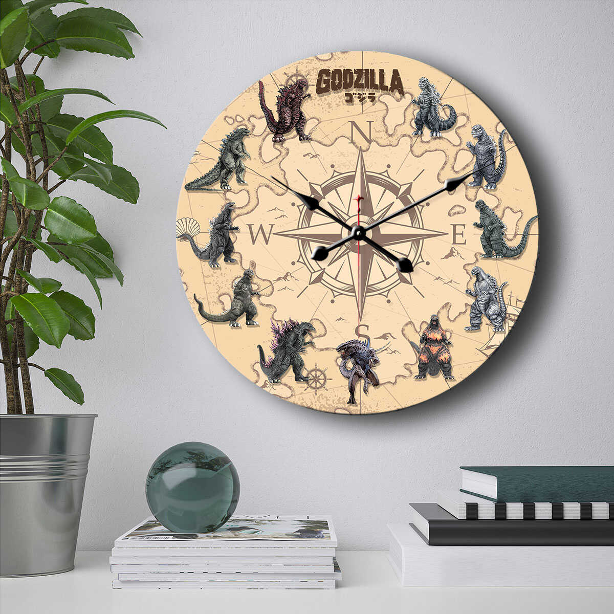 Godzilla History Collection Art Wall Clock - TrendySweety