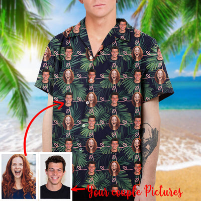 Personalized Couple Hawaiian Shirt