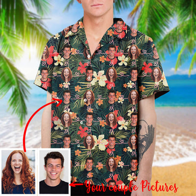 Personalized Couple Hawaiian Shirt