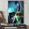 Vader vs Luke Canvas Wall Art