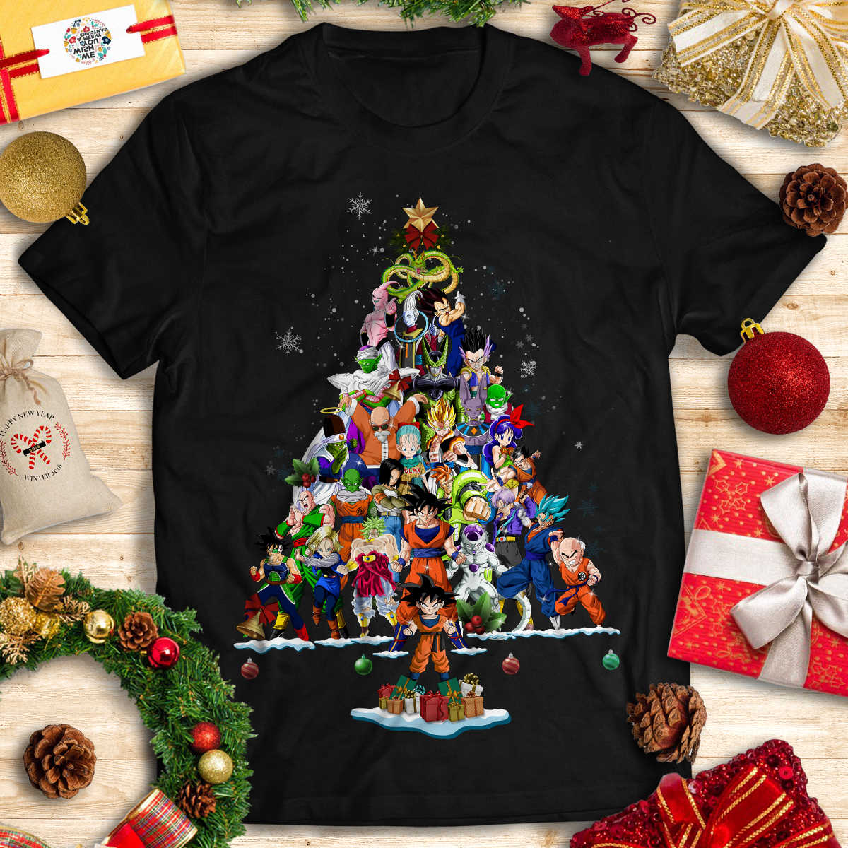Dragon-Ball-Z Christmas T-shirt