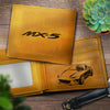 Miata Hand-made Engraved Leather Bifold Wallet