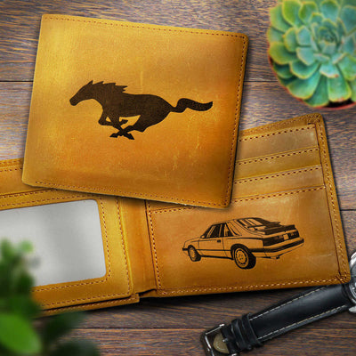 Stang Hand-made Engraved Leather Bifold Wallet